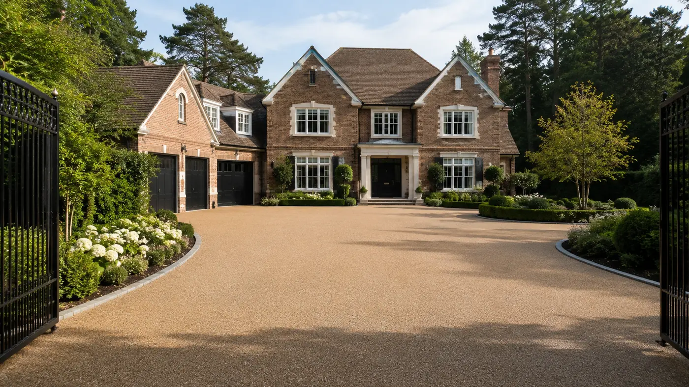 Resin bound driveway in Virginia Water by Windsor Resin Driveways