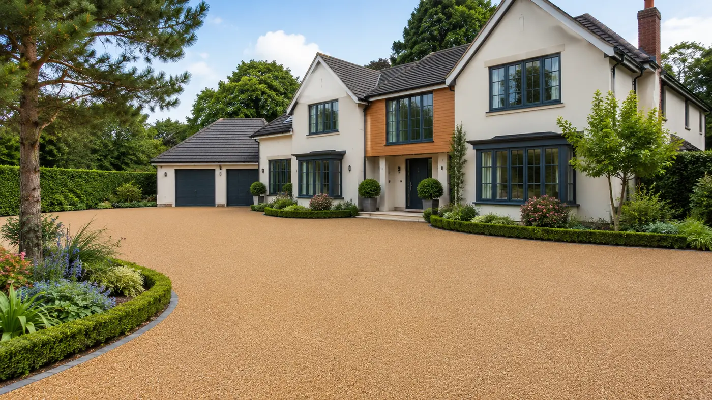 Resin bound driveway in Esher by Windsor Resin Driveways