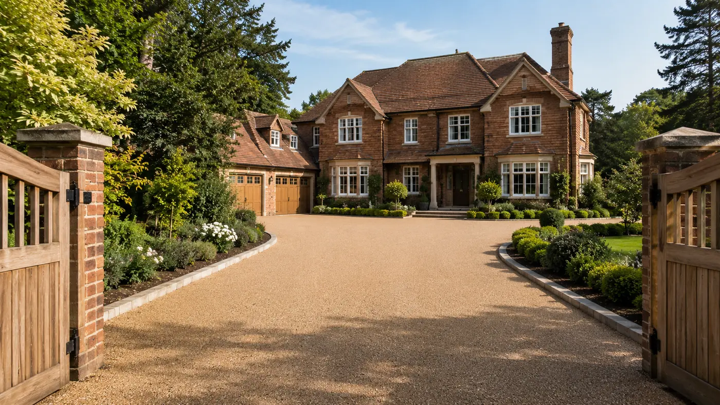 Resin bound driveway in Guildford by Windsor Resin Driveways