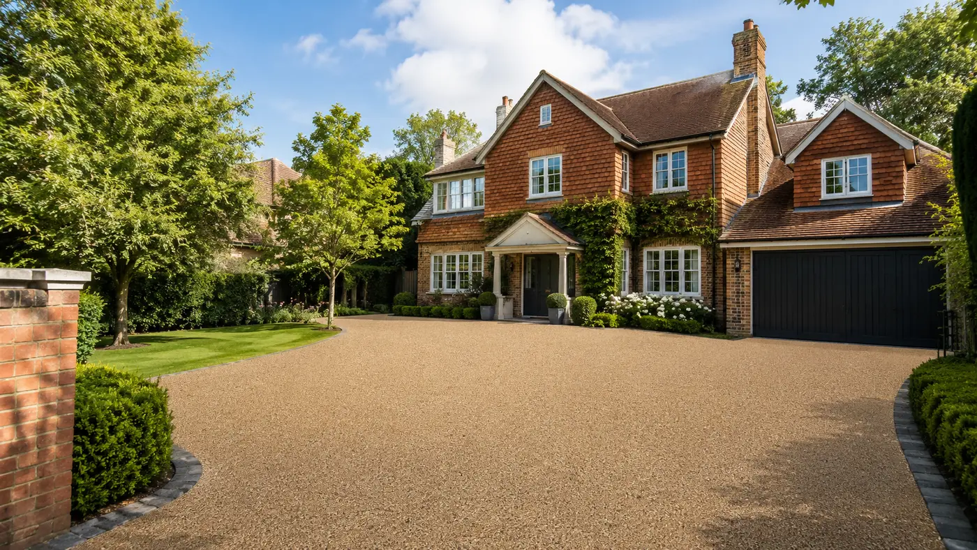 Resin bound driveway in Amersham by Windsor Resin Driveways