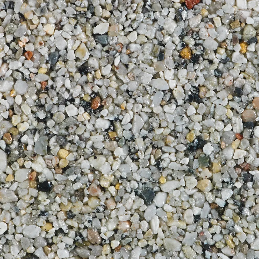 Fossil resin bound aggregate colour