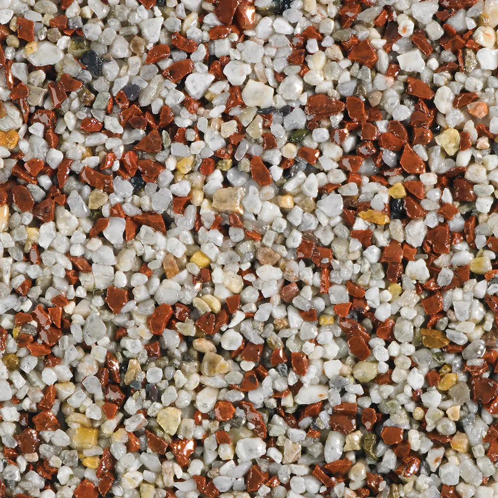 Pearl Blush resin bound aggregate colour